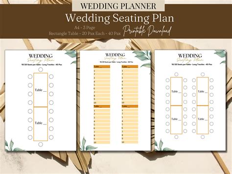 Wedding seating chart long tables | Honestweddingadvice.com
