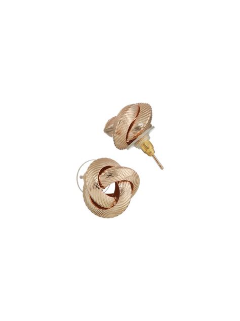 Tangled Love Rose Gold-Plated Stud Earrings – Priyaasi