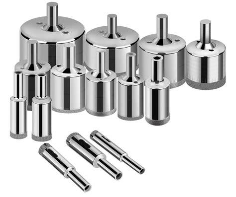 DIY Crafts 13x Diamond Drill Bits, Tile Hole Saw, Sibaok Hollow Core ...
