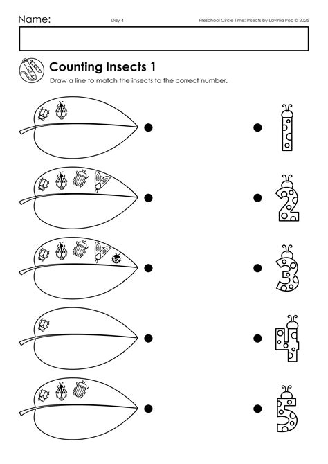 Insects Circle Time Lesson Plans for Preschool and Kindergarten