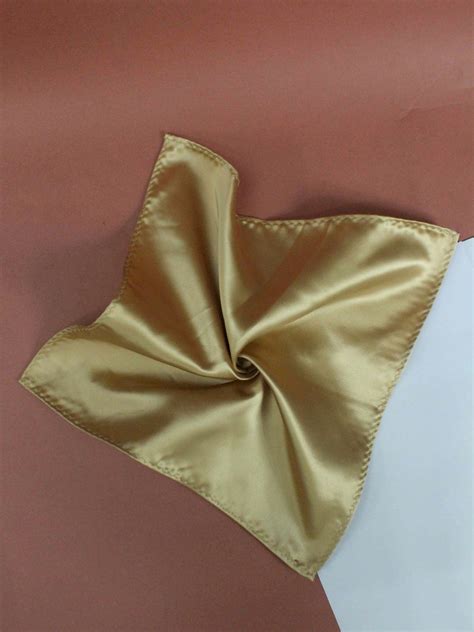Gold Solid Pocket Square