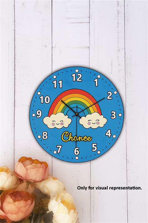 DIY MDF Rainbow Wall Clock – Dbeautify- Beautifying Your World