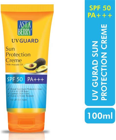 ASTABERRY Sunscreen - SPF 50 PA+++ UV GUARD Sun Protection Creme SPF ...