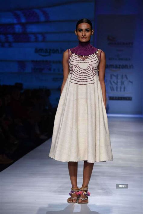 Models with designer Rina Dhaka on day 1 of the Amazon India Fashion ...