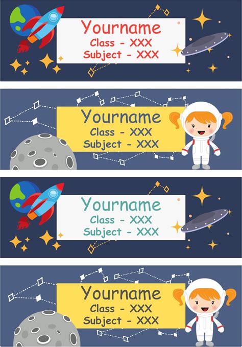 Yellow Nuts Personalized Name Stickers for Kids School Books 36 pcs ...