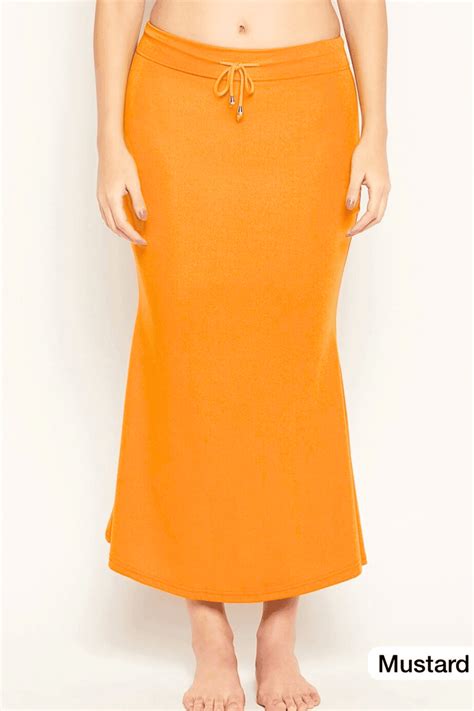 Glamwiz Slim Fit Saree Shapewear - Mustard Yellow – Glamwiz India