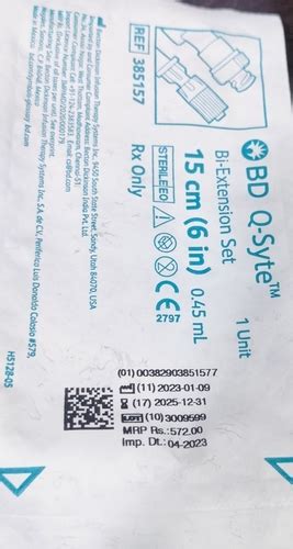 BD Q-Syte 15Cm Bi-Extension Set at Best Price - High Quality Medical ...
