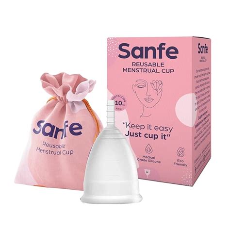 Sanfe Reusable Menstrual Cup with No Rashes, Leakage Or Odor - Premium ...