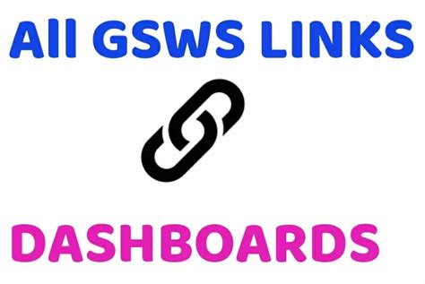 GSWS LINKS DASHBOARDS - venkyacademy