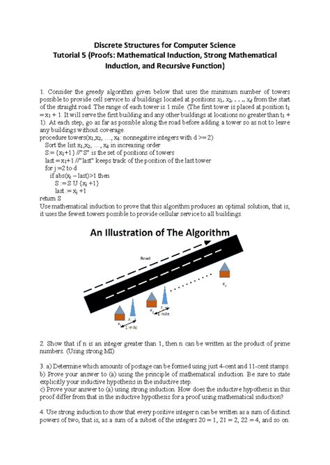 Tut. 5 - Tut sheet - Discrete Structures for Computer Science Tutorial ...