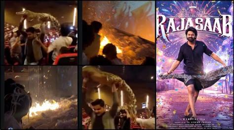 Raja Saab screening: Prabhas fans burn confetti inside Odisha theatre ...