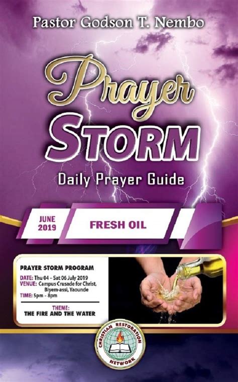 Prayer Storm: JUNE 2019 – FRESH OIL (Prayer Storm Daily Prayer Guide ...