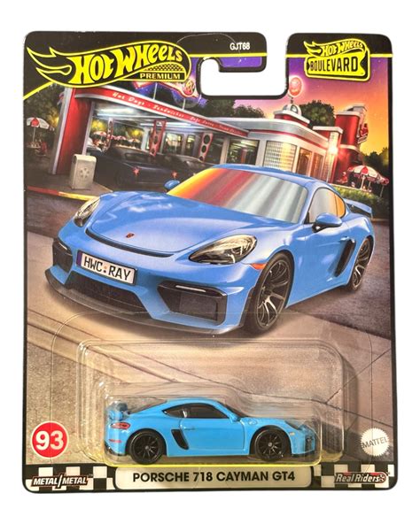 Hot Wheels Premium Boulevard Porsche 718 Cayman GT4 – DiecastYard