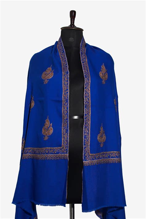 Catalina Blue Pashmina Shawl – Reqab Online Private Limited