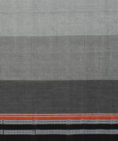 Grey black hand loom cotton art silk gayatri border ilkal saree ...