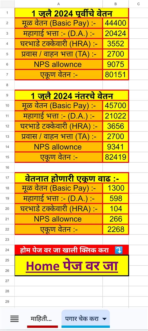 01 जुलै वार्षिक वेतनवाढ व पगारवाढ किती? 10 सेकंदात काढा आणि PDF डाउनलोड ...