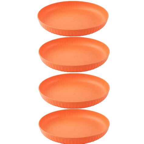 Fluted Wheat Straw Plates (8-Inch, Set of 4) – Irida Naturals