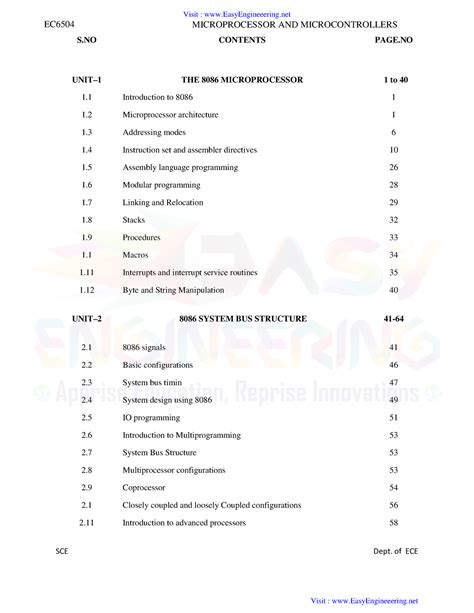 EC6504 Microprocessor and Microcontroller 1- By Easy Engineering ...