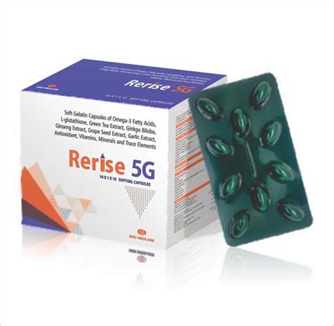 Rerise 5G - Soft Gelatin Capsules of Omega-3 Fatty Acids L-glutathione ...