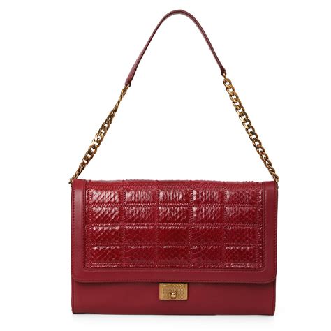 Chain - Link Leather Cassie Shoulder Bag Medium – Confidential Couture