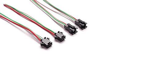 Electronicspices JST SM 3 Pin Plug Male and Female Connector Adapter ...