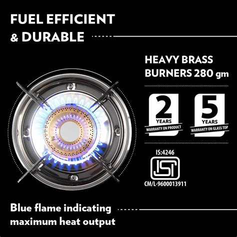 Buy Borosil Flare Glasstop Gas Stove 2 Burner Online at Best Price