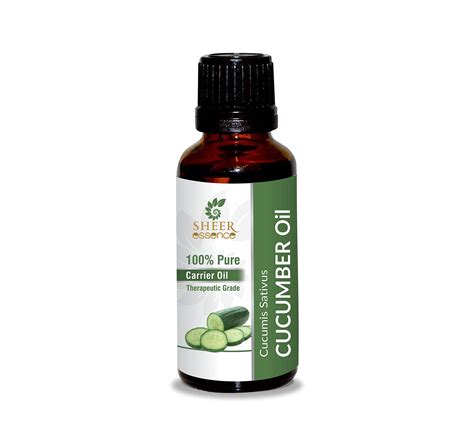 Buy Cucumber Oil -(Cucumis Sativus)- Carrier Oil 100% Pure Natural ...