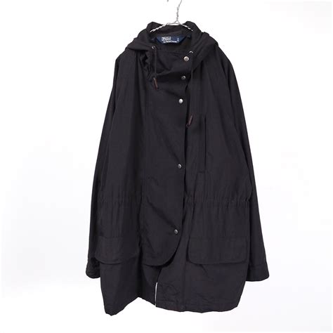 Polo by Ralph Lauren nylon hooded field coat black L | FESTINA LENTE ...