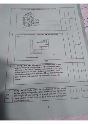 Experiment 1 - edg practical 1 - Experiment 1 Exercise 1 : To draw 2 ...
