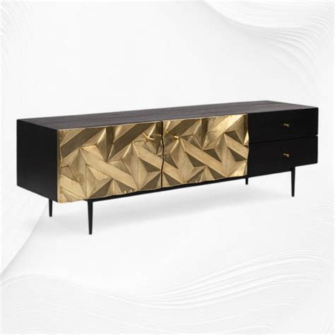 Denver Brass Media Cabinet – Luxury Handicrafts