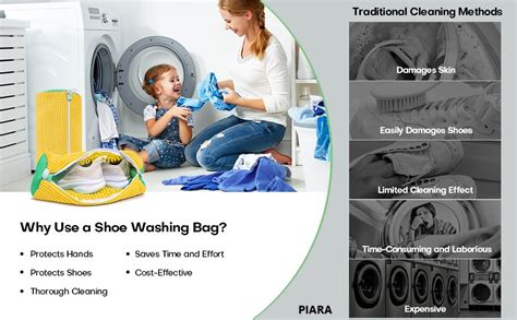 PIARA Shoe Washing Machine Bag | Shoe Cleaning and Travel Storage Bags ...