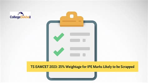 TS EAMCET 2023: 25% Weightage for IPE Marks Likely to be Scrapped ...