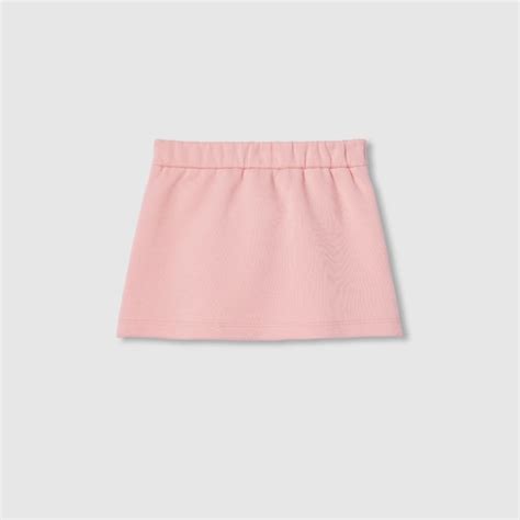 Children's cotton skirt with Web in pink | GUCCI® US
