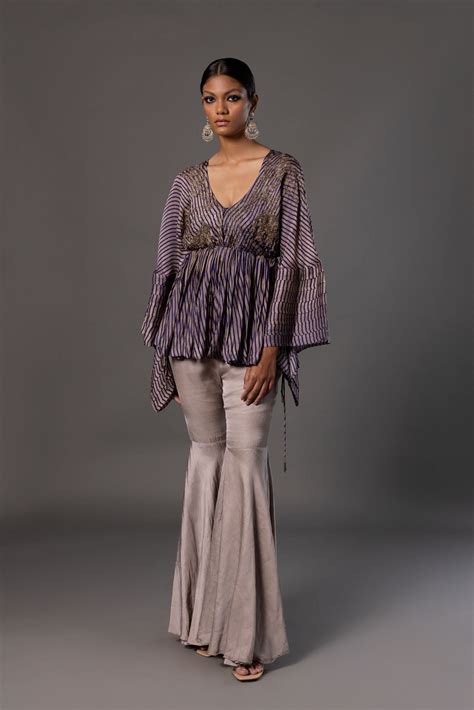 Shikhar Baugh's Women's Peplum Top with Gharara Set – A Humming Way