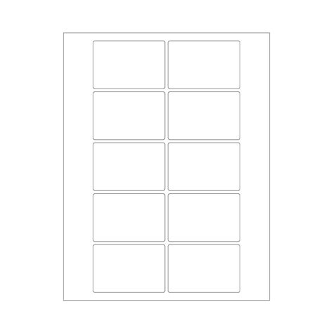 ChromaLabel 2 x 3 Inch Square Label, Printable White Labels, Stickers ...