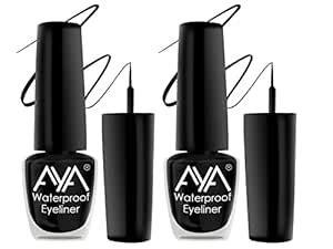 Buy AYA 24 Hrs Long Lasting & Waterproof Eyeliner, Black 10 ml (Pack of ...