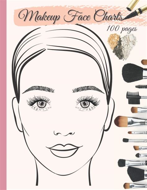 Blank Makeup Face Chart Worksheets for Makeup Lovers India | Ubuy