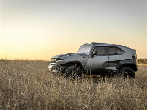 Download wallpaper field, SUV, side view, 2017, Rezvani, Tank V6 ...
