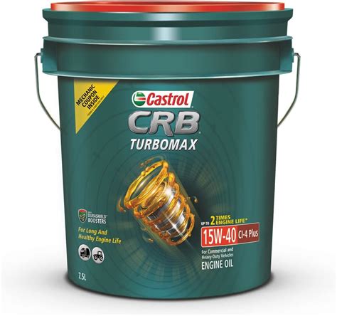 Castrol CRB TURBOMAX 15W-40 CI-4 Plus Diesel Engine Oil for Commercial ...