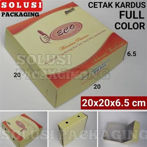 Jual CETAK KARDUS FULL COLOR D/KEMASAN PRODUK/KOTAK KUE KOTAK SNACK BOX ...