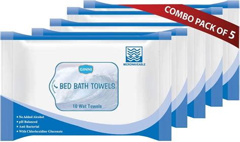 GINNI Hygiene Bed Bath Towel Big Wet Wipes For Adults, Patients & Baby ...