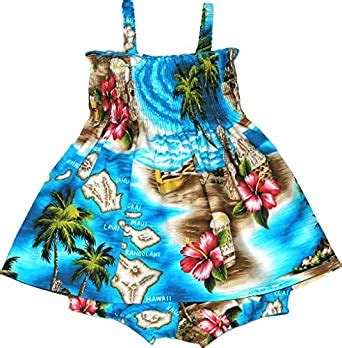 Buy RJC Baby Girls Hibiscus Hawaiian Island Elastic Tube Top 2pc Set ...