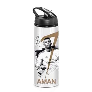 PRINTSWAYS Customized Name Printed with Cristiano Ronaldo Design Sipper ...