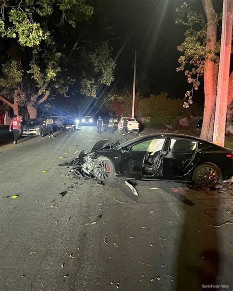 Teen Steals And Wrecks Parents' Tesla, Causes Multiple Crashes