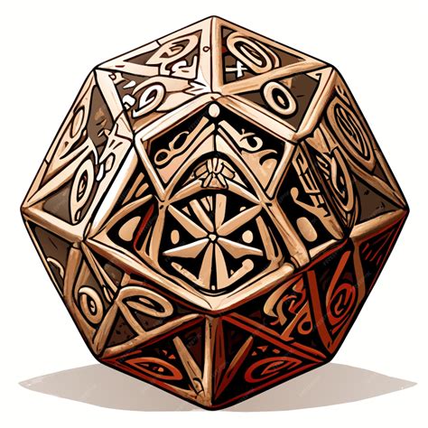 Premium Vector | Realistic old twelve sided dice high detailed ...