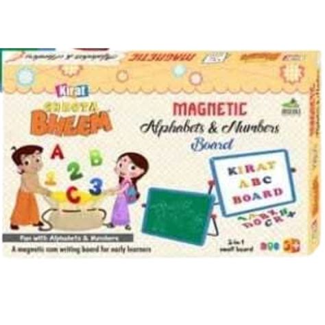 Kirat Chhota Bheem 2 in 1 Magnetic Alphabets & Numbers Board – Juplay World