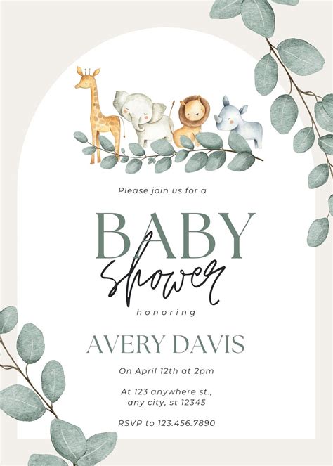Free Printable Baby Shower Invitations Templates For Boys