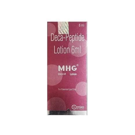 Buy MHG Lotion, Deca-Peptide Lotion 6 ml Pack of 2 Online at Low Prices ...
