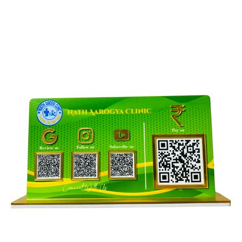 4 QR NFC Enabled Payment QR Standee – Bharattapp